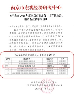 瞪羚企業(yè)認定